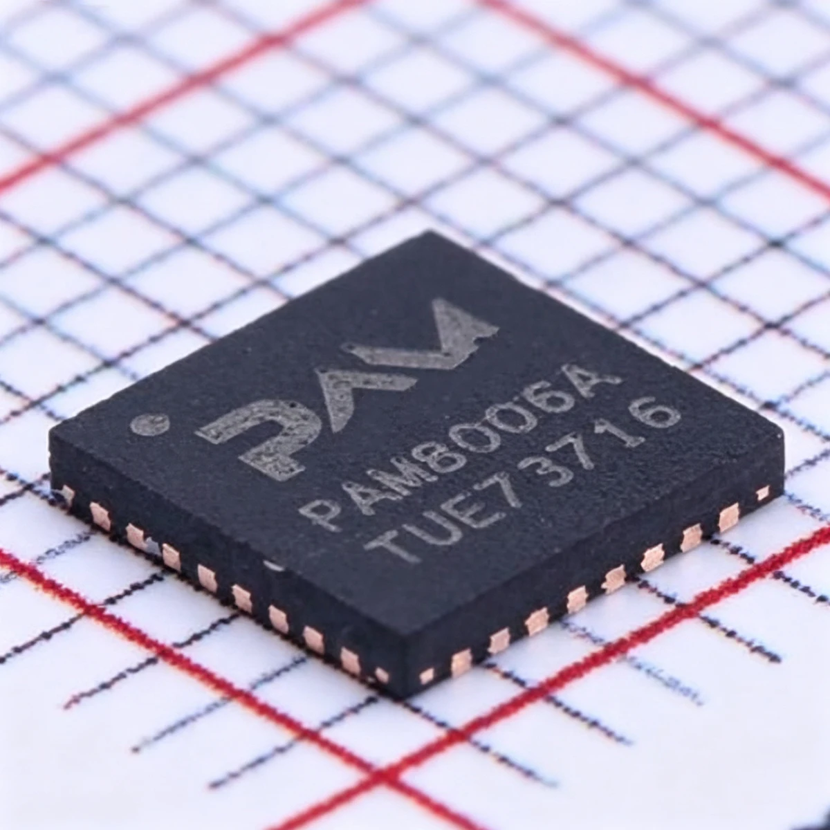 10PCS PAM8006ATR Marking PAM8006A New Original Chip IC Audio Amp D QFN-32-EP(5x5) 0.2% 15W Stereo Class-D Audio Power Amplifier