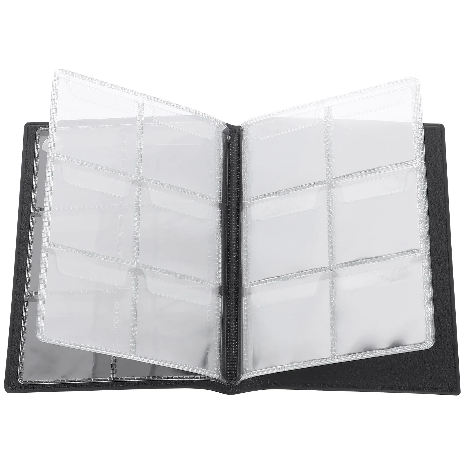 Deluxe Storage Album Commemorative Collection Book For Collectors Portable Organizer With Cover Clear Sheets For Coins
