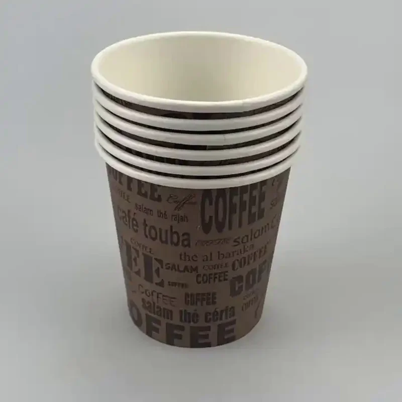 Customized productCustomized logo biodegradable 6oz disposable paper drinking cups for coffee