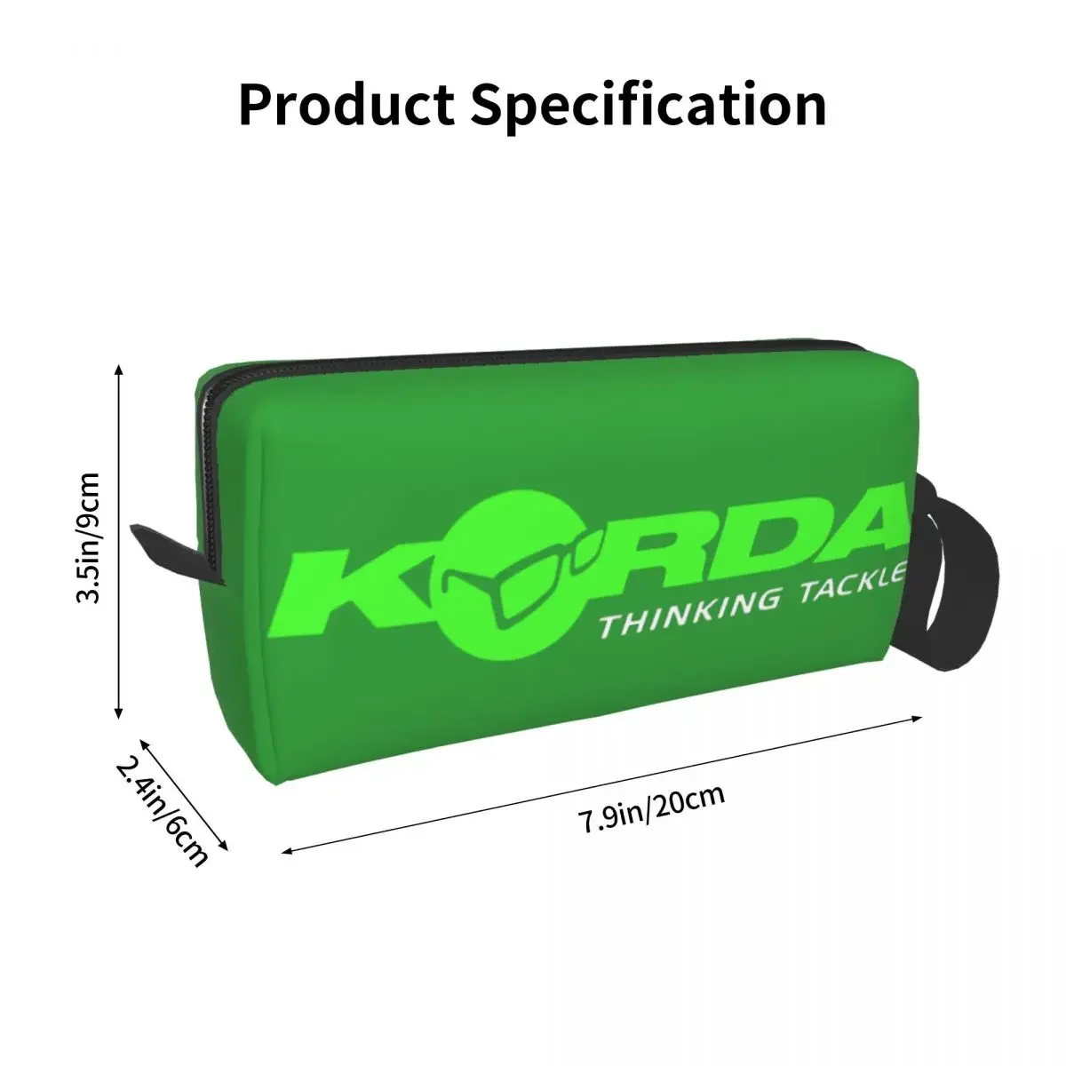 Korda Fishing Logo Cosmetic Bag Women Kawaii Big Capacity Fish Carp Fisherman Gift Makeup Case Beauty Storage Toiletry Bags