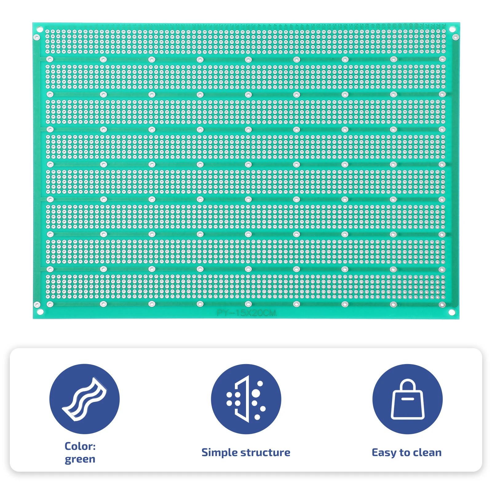 1 قطعة لوحة دوائر كهربائية تجريبية لوحة قابلة للحام لمشاريع الإلكترونيات ذاتية الصنع لوازم لوحة الدائرة العالمية