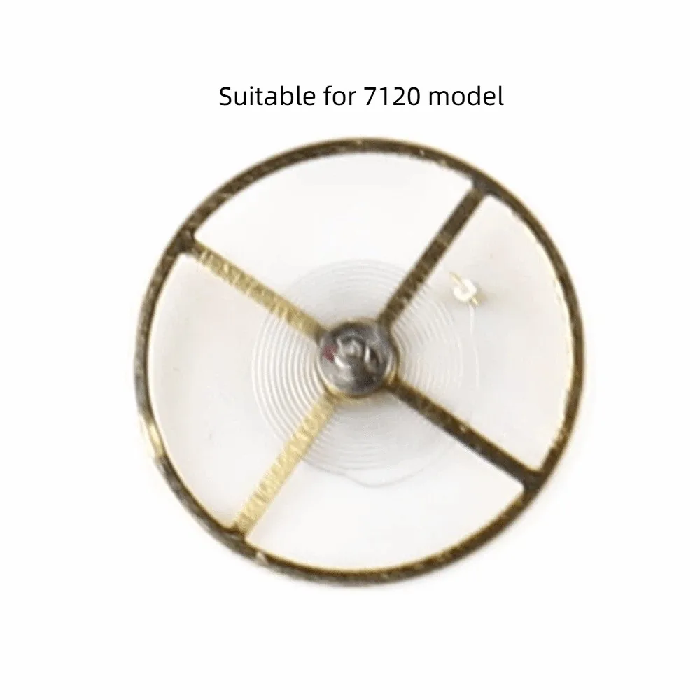 7120 Watch Movement Balance Wheel Gold Alloy Watch Movement Accessory Balance Wheel Watch Movement Accessory Watches