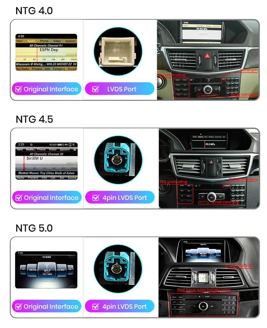 Junsun Qualcomm 665 Drahtloses CarPlay Android Auto-Autoradio für Mercedes Benz E-Klasse W212 S212 2009–2016, intelligentes System – Detail 1
