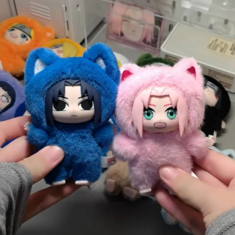 

2026 Original Eaki Naruto Shippuden Kitty Land Series Plush Blind Box Official Genuine Cute Pvc Anime Figures Toy Birthday Gifts