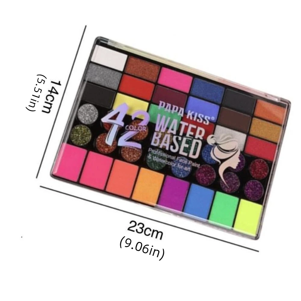 Kit di pittura per il viso corpo multicolore di bellezza Trucco Impermeabile Body Art Pittura Tattoo Clown Face Painting Palette Festival