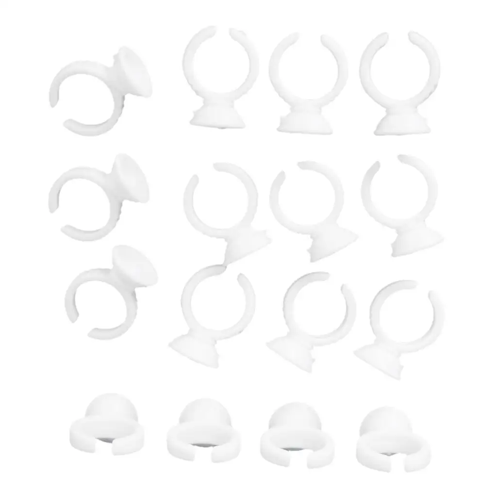 Plastic wegwerp wimperhouder ringlijm pallet wimperproducten voor wimperlifting verven en krultangset