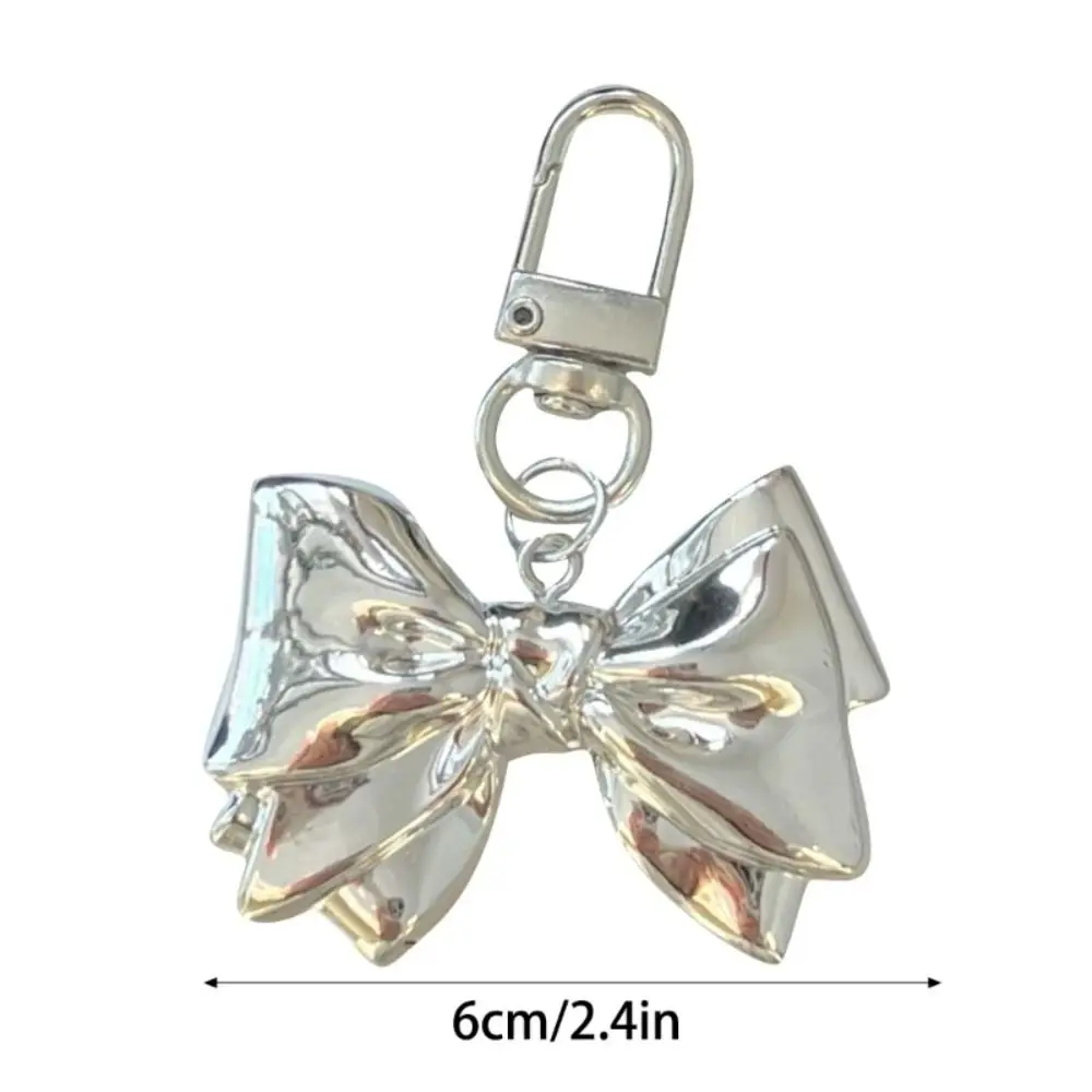 Fashion Metal Bowknot Pendant Bag Charm Hanging Ornament Bowknot Keychain Backpack Key Chain Woman Girls