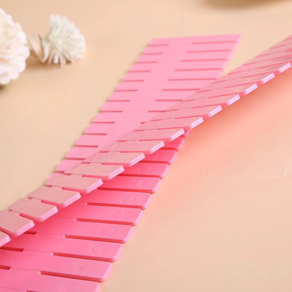 

4 Pcs Storage Partition Plate Drawer Grid Divider Household Organizer Pink Dividers for Drawers