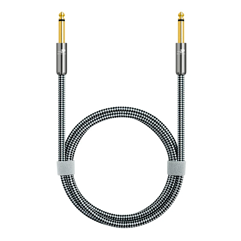 1/4 Inch Guitar Instrument Cable Jack 6.35mm Male To Male Mono Audio Cord for Guitar Piano Bass Keyboard Speaker Amplifier Etc