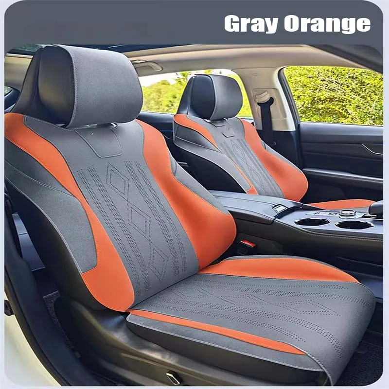 Custom Fit Car Accessories Suede Saddle Seat Cushion Pad Half Covered For Changan UNI-K UNIK UNI K 2020 2021 2022~2023