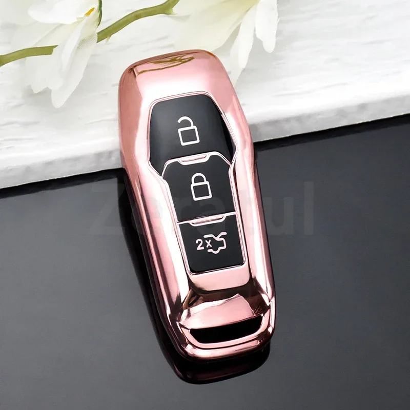 Per Ford Mondeo MK2 MK3 MK4 MK5 MK6 MK7 Ranger Fusion Kuga S-max TPU Car Key Case Cover Auto Shell Fob Holder accessori