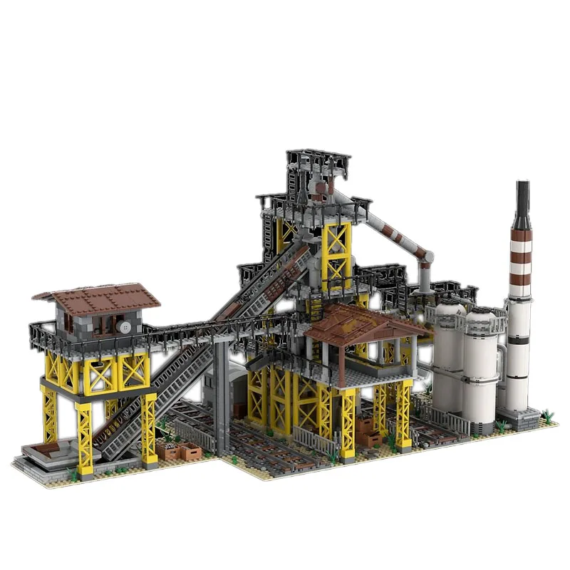 MOC-143769 Blast Furnace Industrial Processing Factory Splicing Assembly Building BlockModel2902PartsChildren\'sBirthday Toy Gift