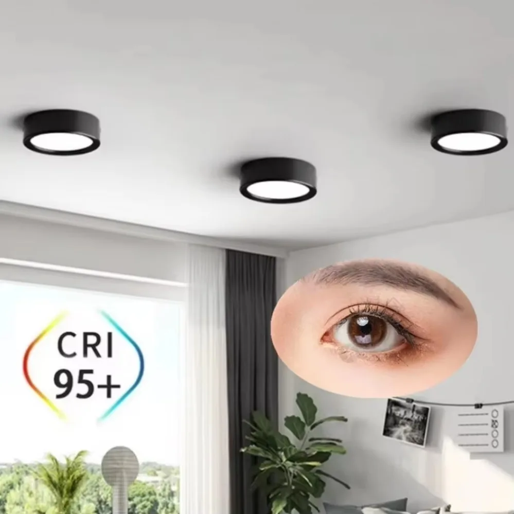 Surface Mounted LED Downlight 5W 9W 12W 15W 18W 20W 220V Ceiling Lamps Ultra Thin Driverless LED Spot Lights Book Rack Lighting