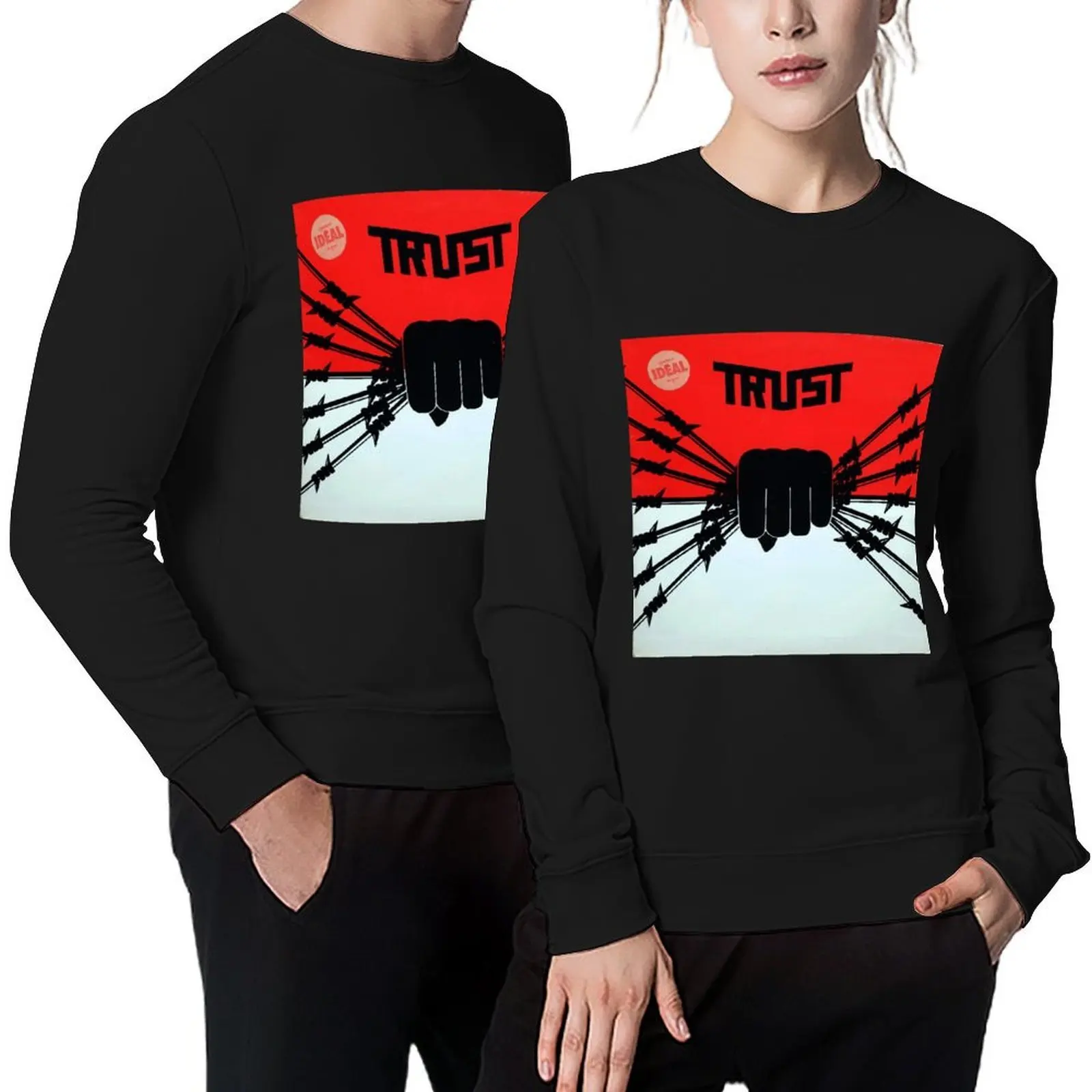 

TRUST - Idéal Album 1983 Pullover graphic t shirts men anime clothing men's sweat-shirt set aesthetic clothing new sweatshirt