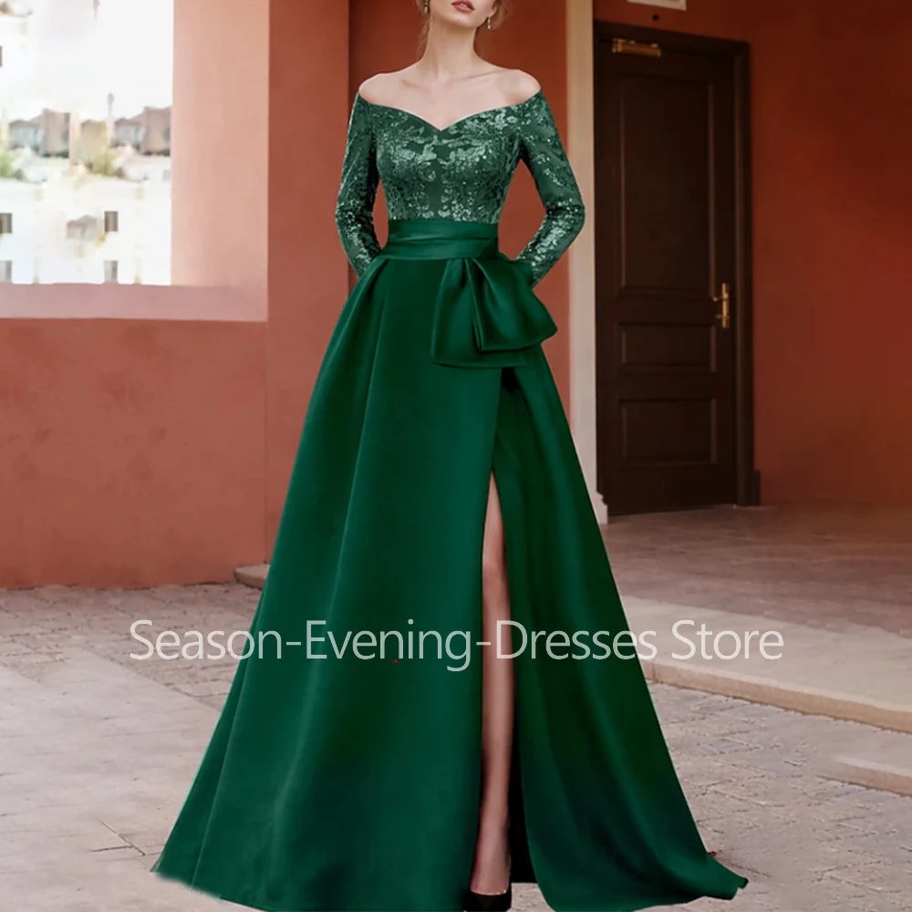 

Customized Elegant Long Dark Green Mother of the Bride Dresses V-Neck Floor-Length A-Line Wedding Guest Party Groom Dress 2026