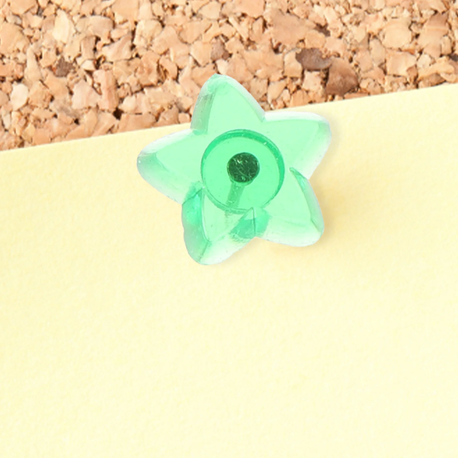 

100pcs Colorful Transparent Pushpins Multi-Function Thumb Tacks Reusable Office Study Fixing Tools Compact Small Star Shaped