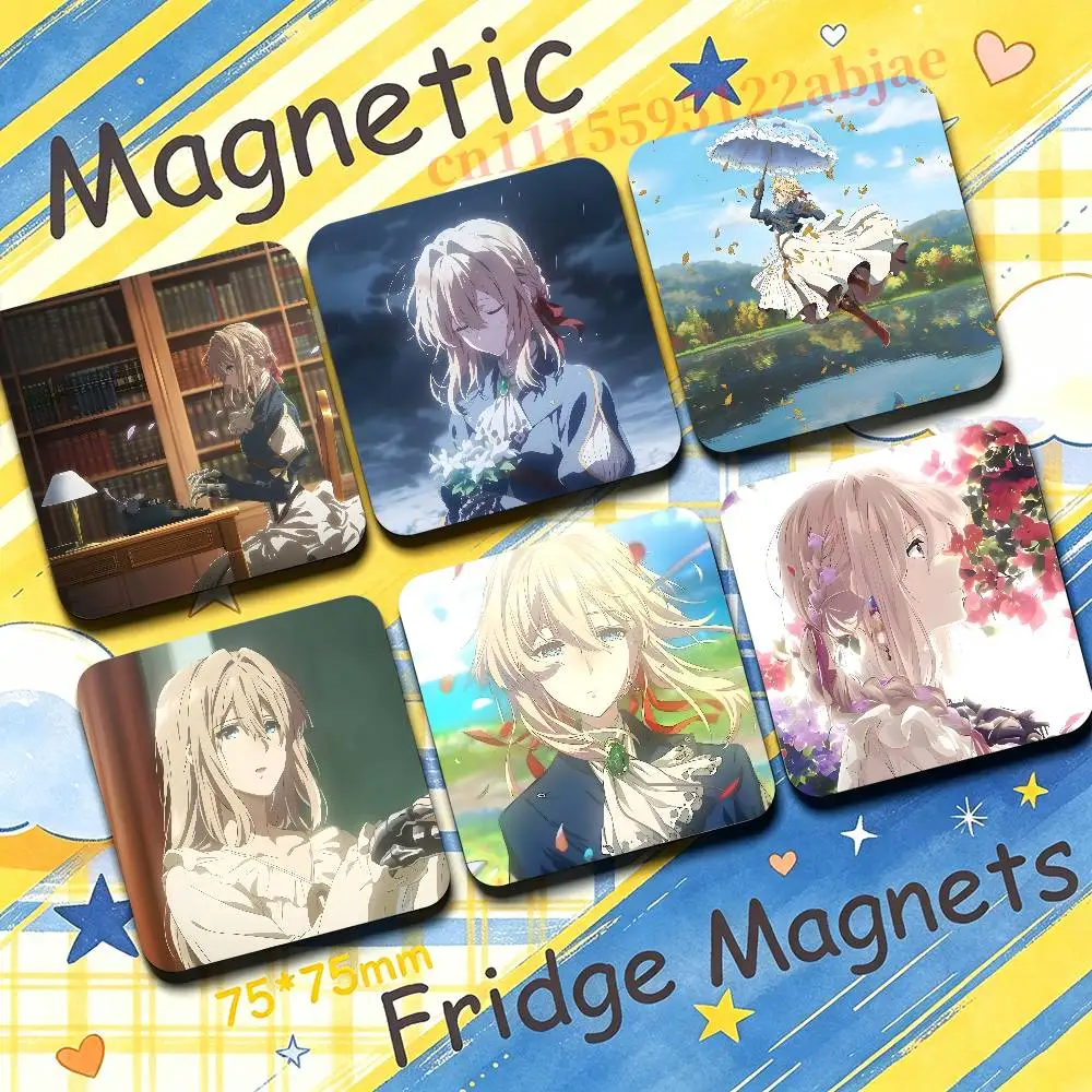 Anime V-Violet Evergarden Refrigerator Magnets the Perfect Choice for Home Create Warm Cozy Home Decor Gifts