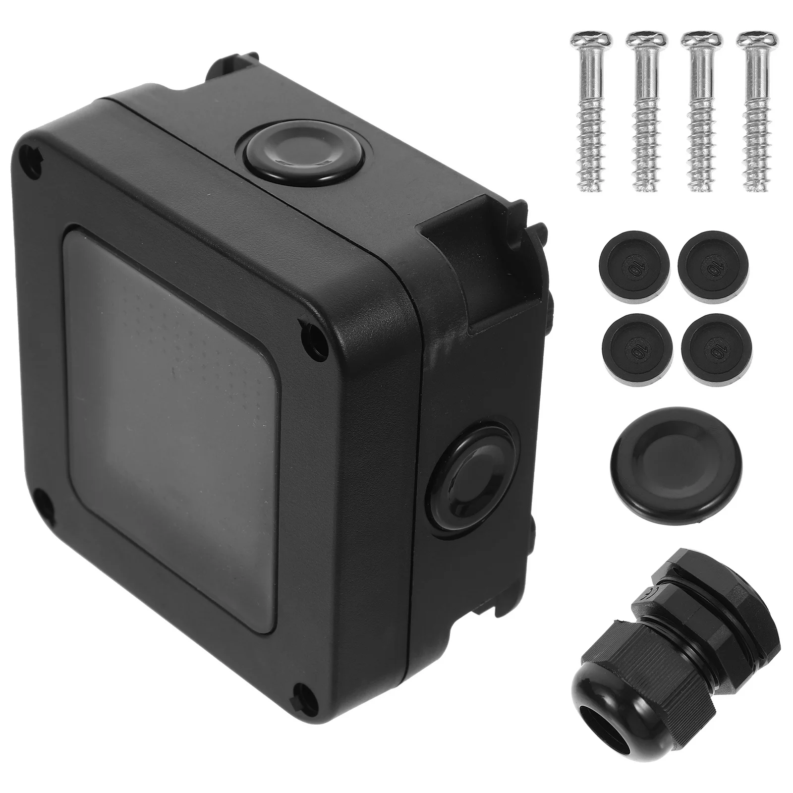 

1 set 1 Set Waterproof Push Button Switch Outdoor Wall Outlet Box Weatherproof Electrical Outlet Covers Durable For Garden Use