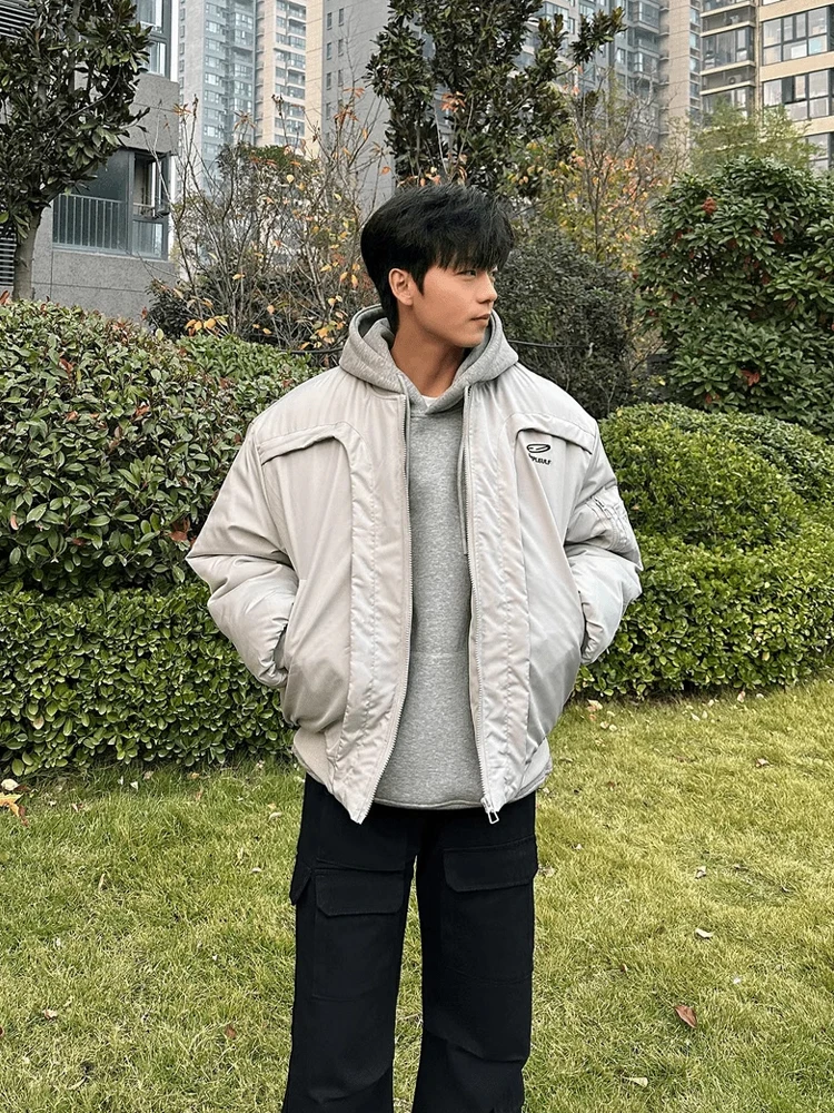 

Cleanfit ort Arc Deconstructed Flight Cotton Jaet Мужская зимняя теплая куртка для пилотов Хлопковая верхняя одежда Молодежная модная одежда