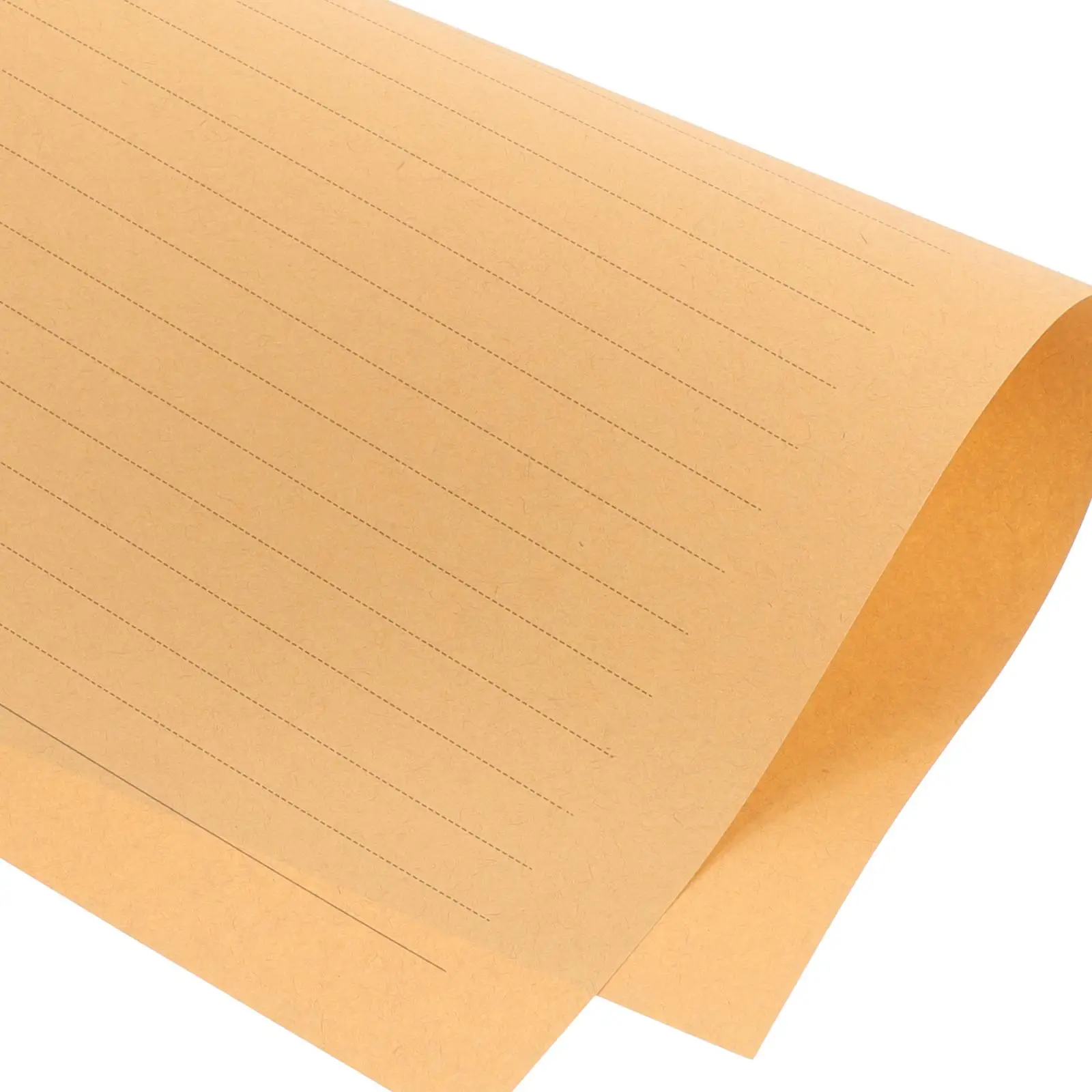 50 Sheets Kraft Paper Letter Set Blank Lined Design Vintage Vintage Scrapbook Paper Style Decorative Stationery Writing Supplies