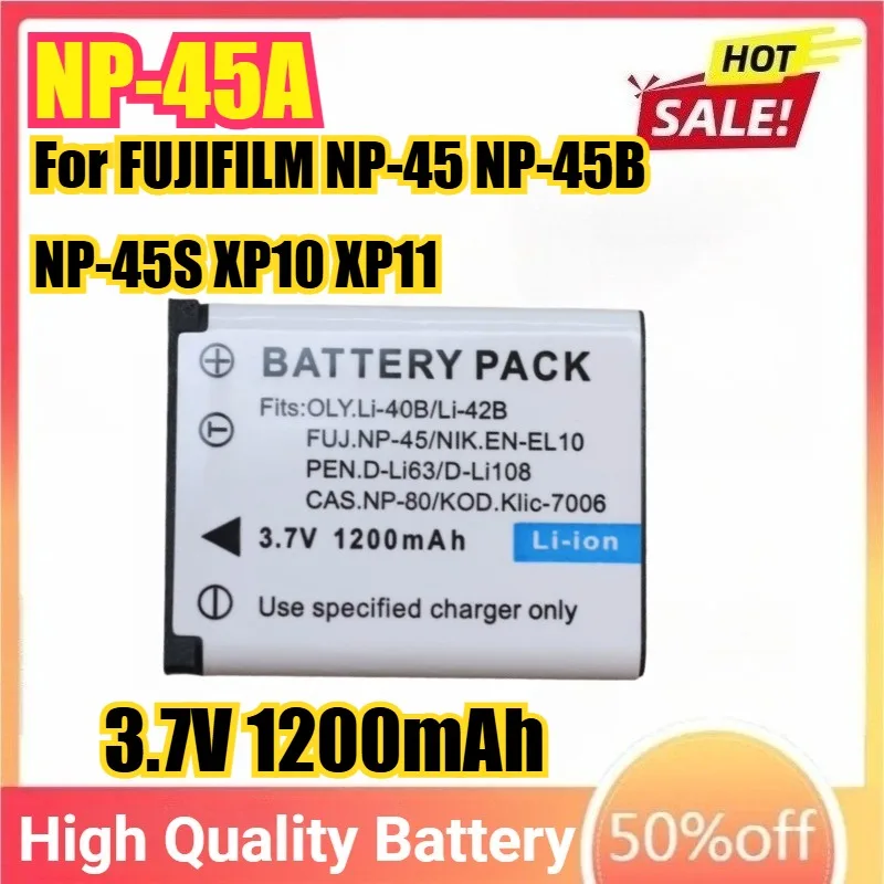 

NP-45A NP45A 3.7V Camera Batteries For FUJIFILM NP-45 NP-45B NP-45S XP10 XP11 J38 Z70 Z35 J40 J20 Z80/Z81 for Nikon EN-EL10