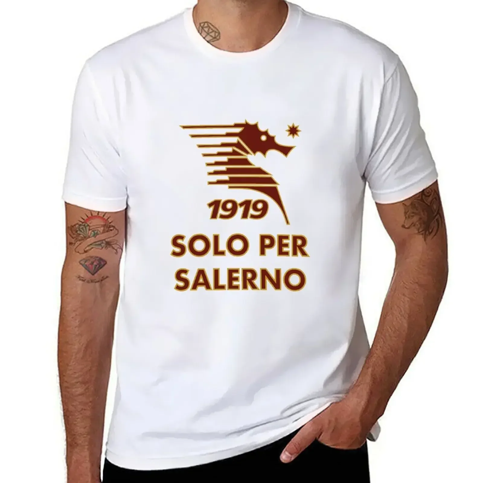 SOLO PER SALERNO SALERNITANA T-Shirt sweat summer top customs boys whites heavy weight t shirts for men 2024 new arrival manga