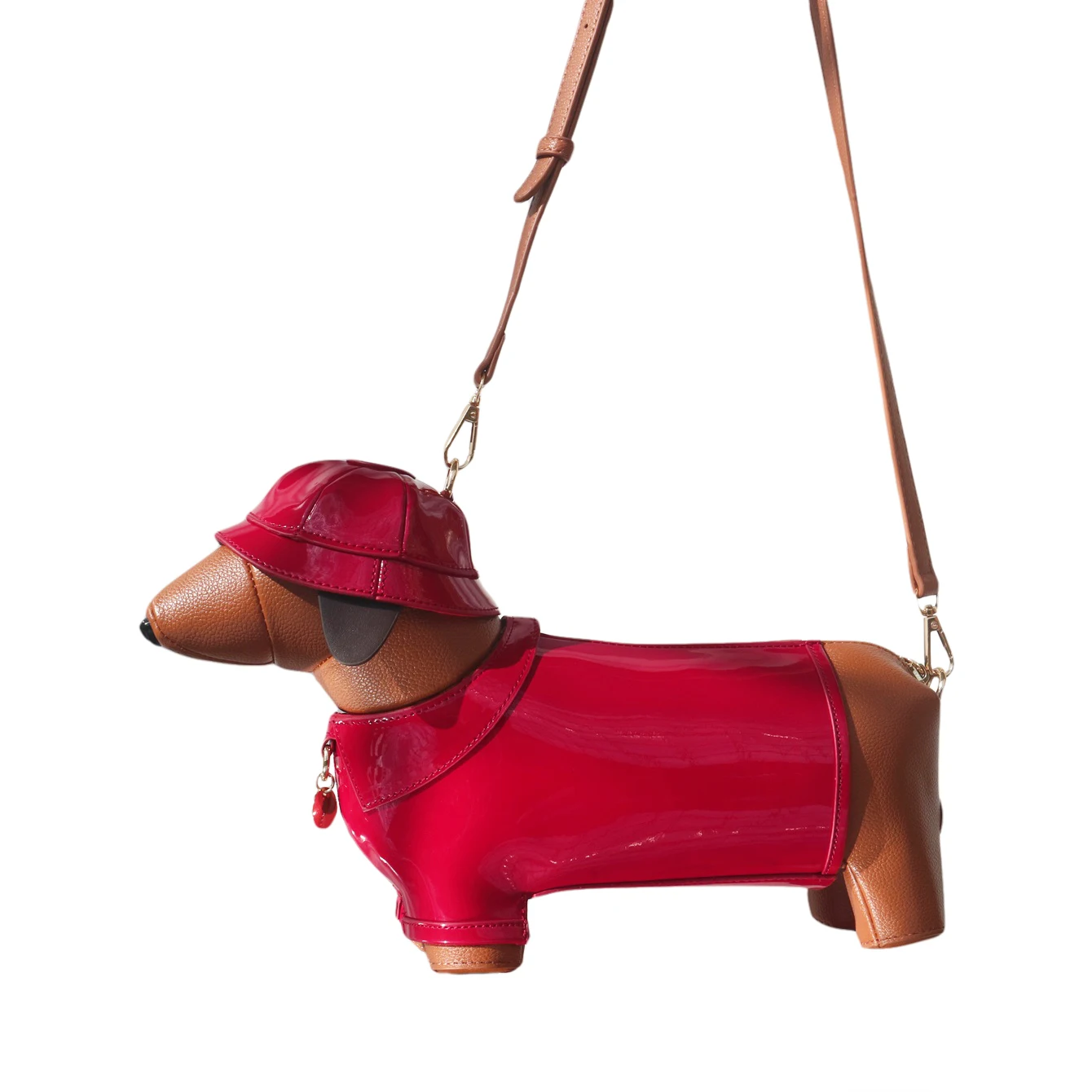 Geldbörsen und Handtaschen für Damen, Designer-Umhängetasche aus Leder, niedliche Hundeform, Abendparty-Tasche, Damentasche – Detail 9
