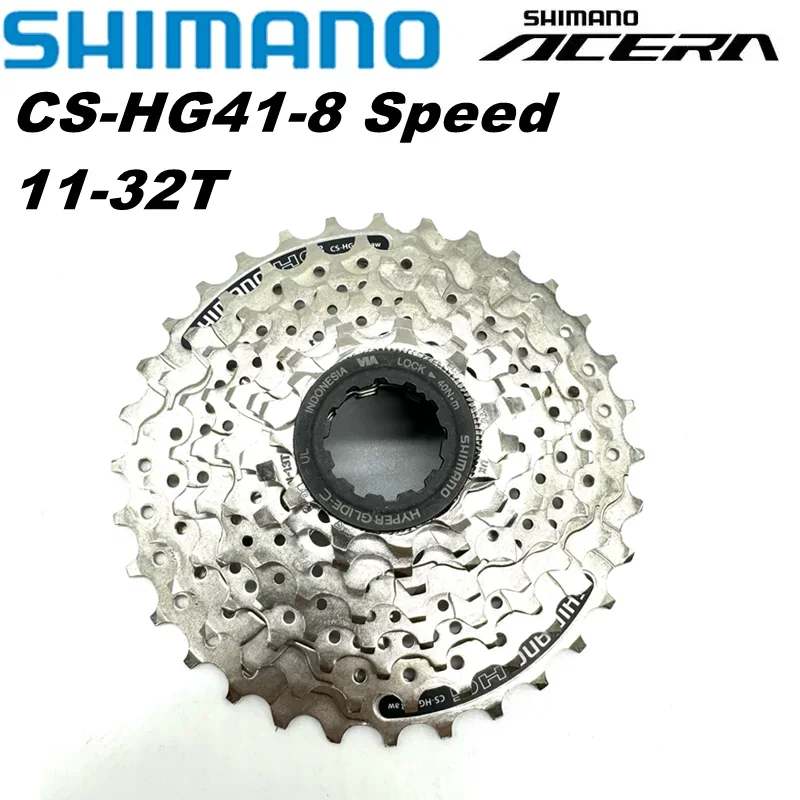 Shimano CS-HG41-8 Bike Cassette MTB Mountain Bicycle HG41-8 Freewheel 8 Speed Flywheel HG41 Cassette 11-32T 11-34T Crankset