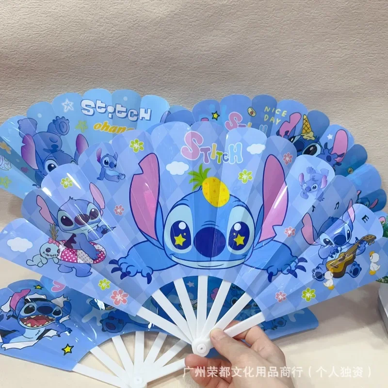 random1Cute Stitch Disney Cartoon Fan, Creative Cool Folding Fan for Kids in Summer, Fun Minimalist Foldable Fan with Girly Vibe