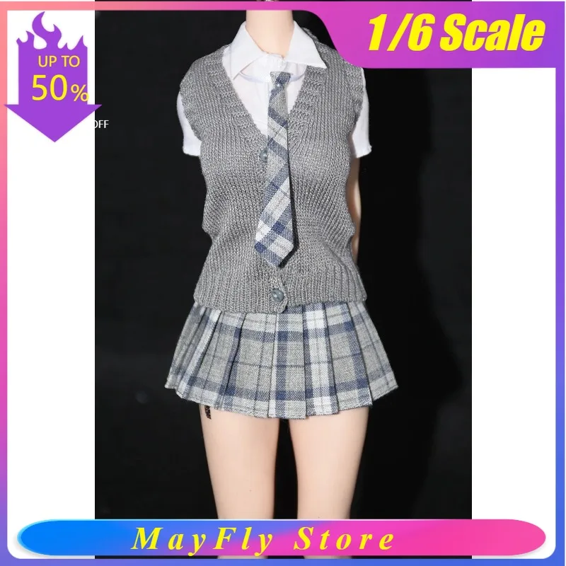 

Жилет из искусственного меха для женских фигурок солдат в масштабе 1/6, очаровательный свитер, одежда для 12-дюймовых фигурок, аксессуары для тел TBL UD