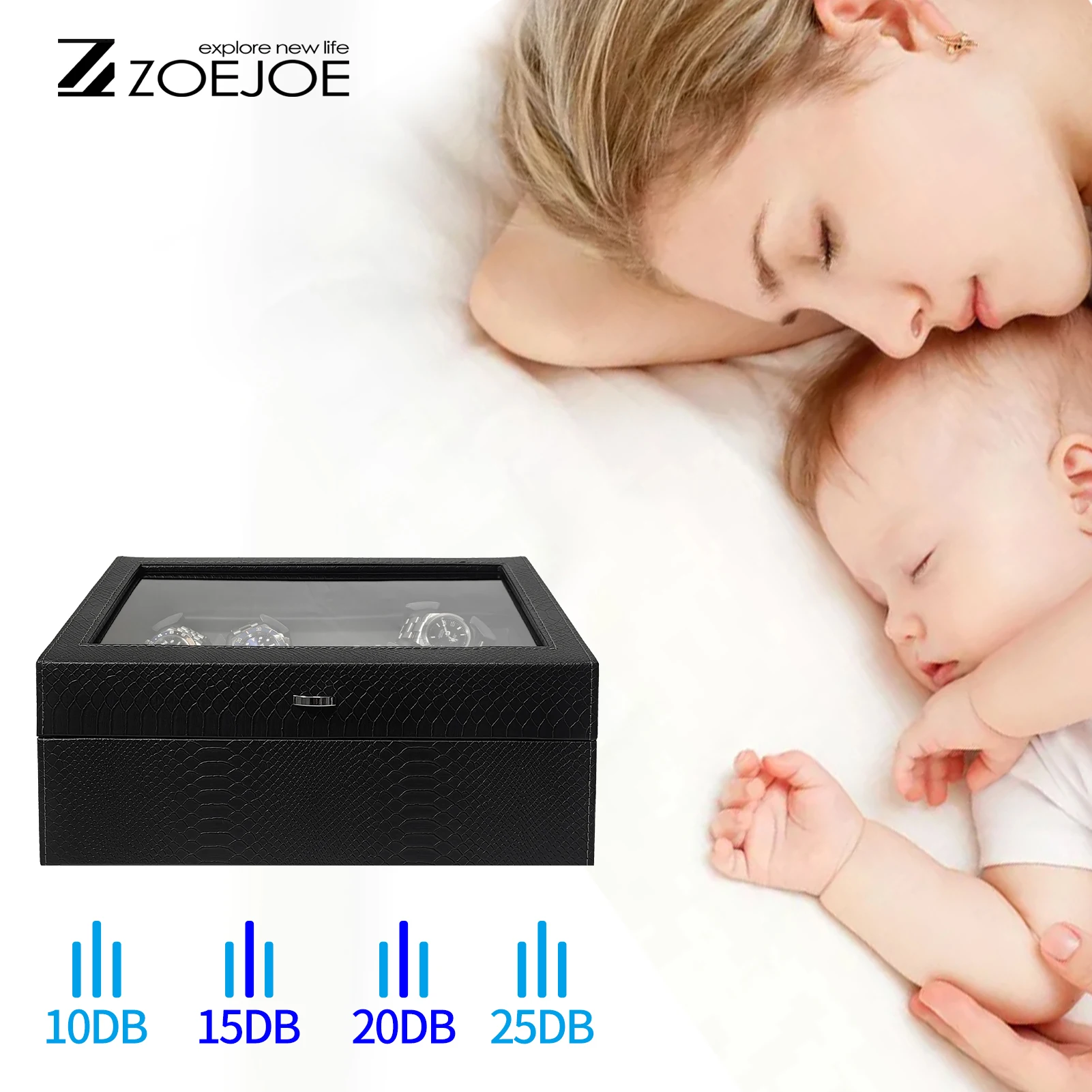 ZOEJOE 6 + 6 スロット自動時計ワインダー PU  - Luxury Watch Winder Box のレビューと価格