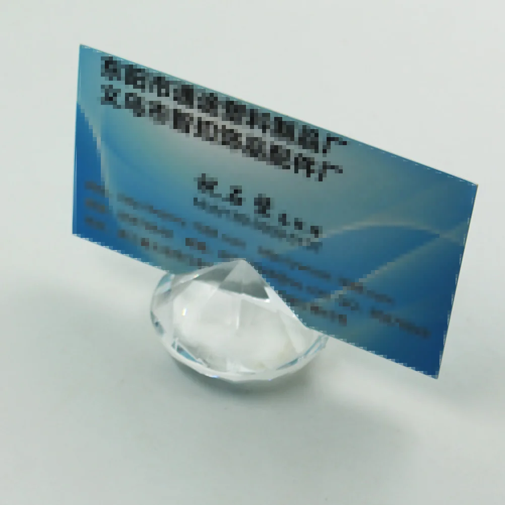 

24Pcs Clear Photo Clip Holder Elegant Crystal Note Clips for Table Decoration Place Card Menu Stand Holder Wedding Birthday