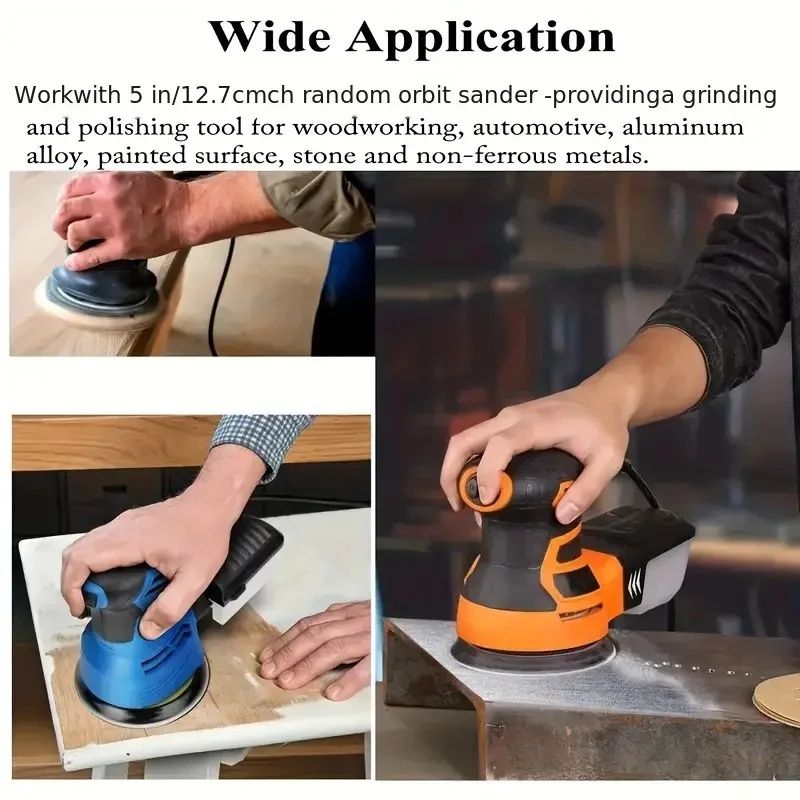 10/50/100 قطعة ورق الصنفرة الأصفر مع 8 ثقوب هوك حلقة الصنفرة 60-800 فريك 5 بوصة الرملي القرص أدوات جلخ #5