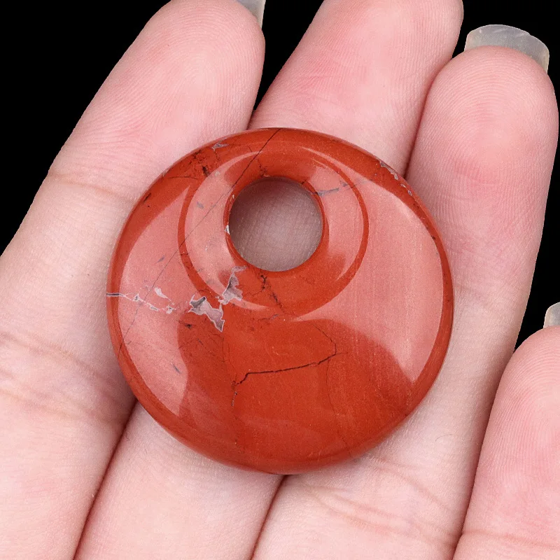 5 szt. Naturalne kamienie z dużym otworem, koraliki ametyst, zielony awenturyn, luźne koraliki do tworzenia biżuterii DIY, naszyjników, kolczyków, bransoletek, 30 mm