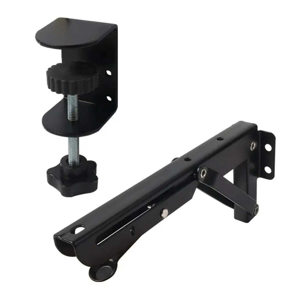 Cold Rolled Steel Folding Shelf Bracket Space Saving Punch-free Board Bracket Durable Useful Desktop Extension Board Bracket