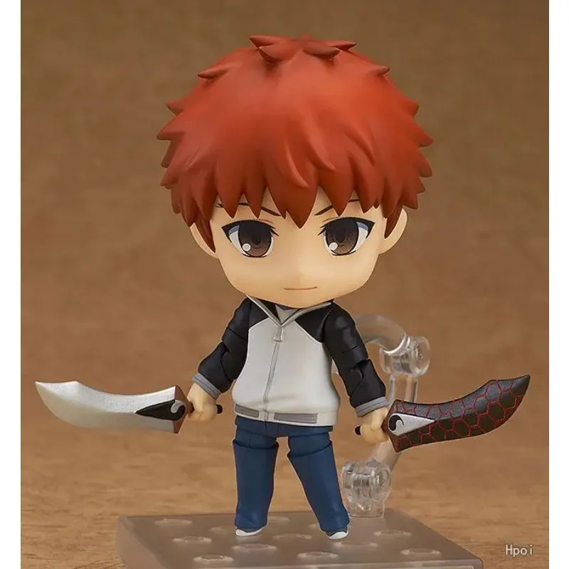 【Productos en stock】Nendoroid 555 Shirou Emiya Fate/stay night Unlimited Blade Works Figura de acción versión Q, modelo coleccionable