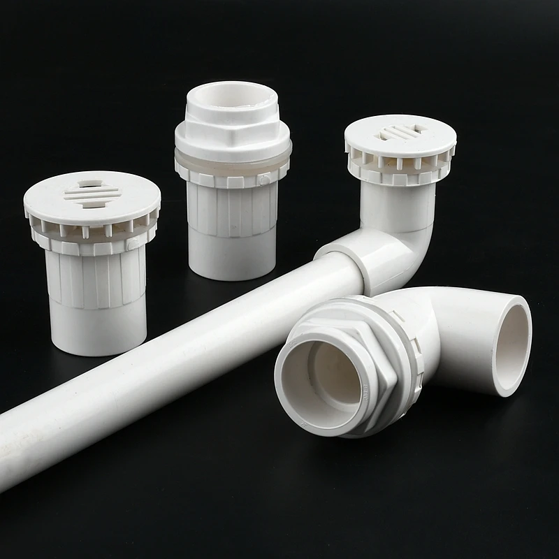 20~50mm White PVC Pipe 90° Elbow Direct Connectors Thicken Aquarium Overflow Joints Garden Irrigation Inlet Outlet Drain Fitting