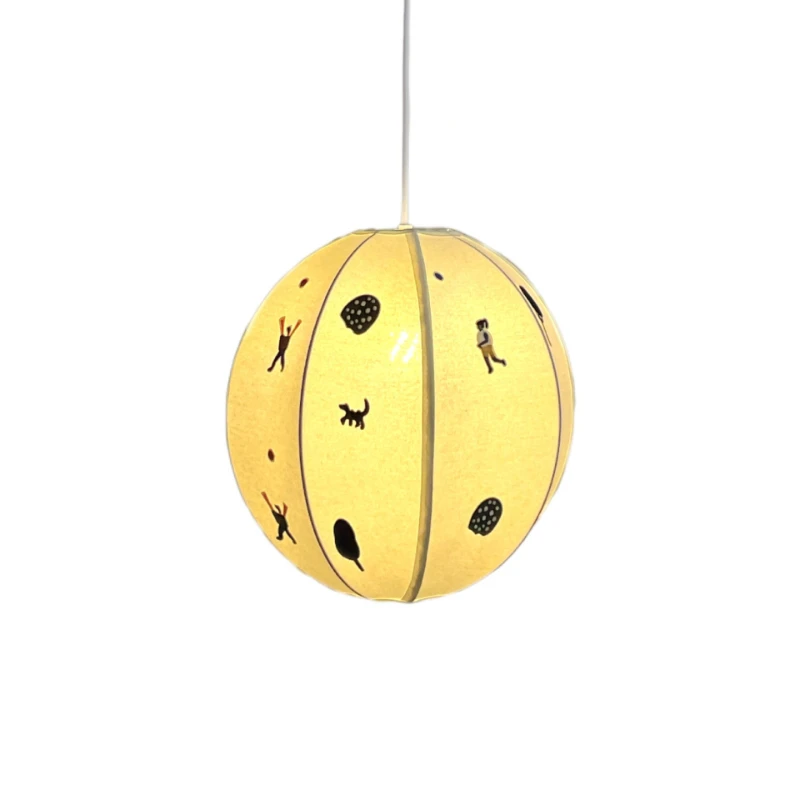 

Embroidered chandelier, children's room charm, creative decoration, ins Nordic fabric designer