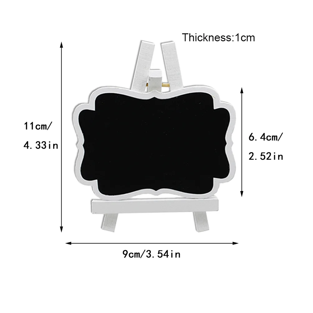칠판 테이블 표지판용 분필 마커 음식 미니 나무 칠판 사무실 탁상용 이젤