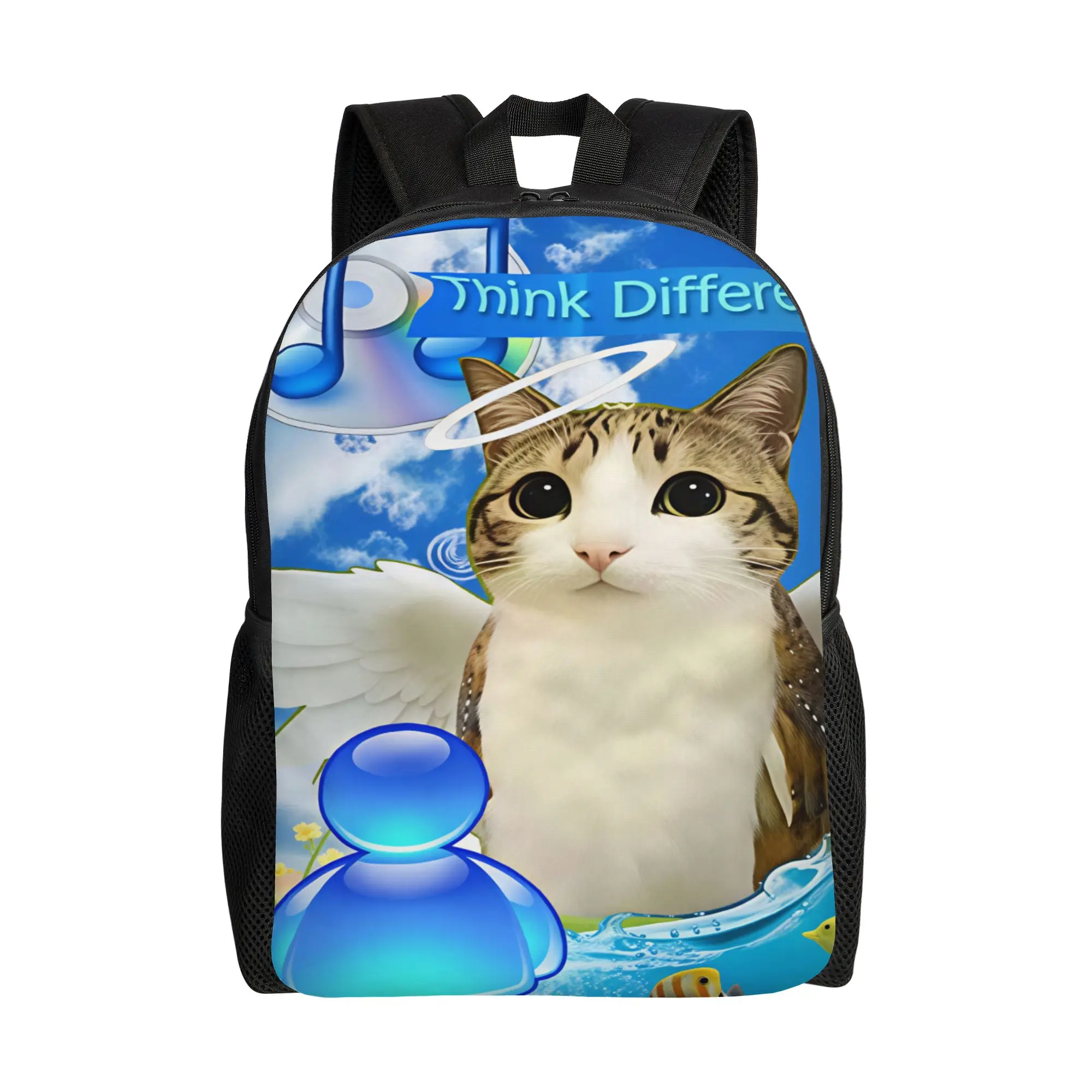 Meowl cat  Backpack  Outdoor Style Backpacks Boy Girl Design Soft High School Bags Fun Rucksack