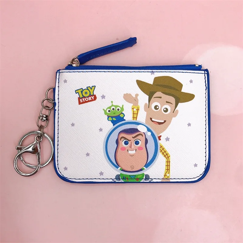 Disney Bags Toy Story Coin Pueses Buzz Card Holder Keychains Ring Alien Cute Wallet Zipper Clutch Bag view 5