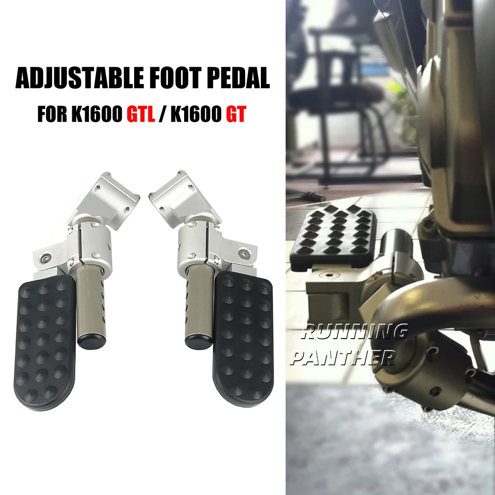 For BMW K1600GTL K1600GT Motorcycle Accessories Adjustable Highway Pegs Foot Pedal Pegs Rest Engine Guard Bars Footrest Kits