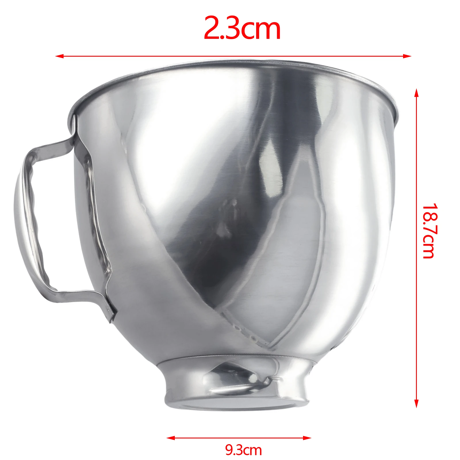 Stainless Steel Mixing Bowl for KitchenAid Stand Mixers Perfect Fit for K45SS KSM75 KSM150 KSM152 KSM165 KSM100 KSM95