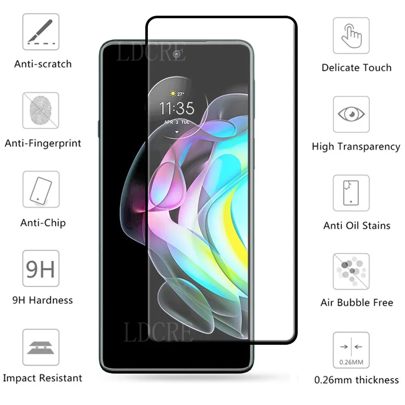 4-in-1 For Motorola Moto Edge 20 Glass For Moto Edge 20 Tempered Glass HD Full Screen Protector For Moto Edge 20 Pro Lens Glass