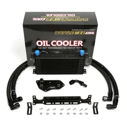 1 Set Oil Cooler For BMW N20 N52 320i 316i 328i 3 series F30 Engine Oil Cooler Adapter Oil radiatorBlack Oil Cooler