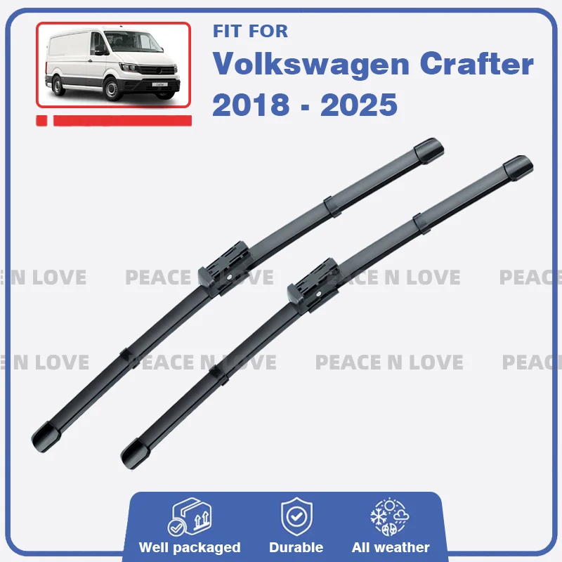 Para Volkswagen VW Crafter 2018 - 2025 limpiaparabrisas delantero cepillos de parabrisas accesorios de ventana 2019 2020 2022 2023