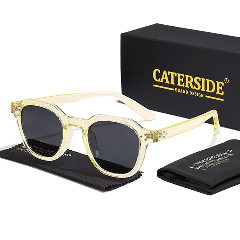CATERSIDE Neue Modische Polarisierte Damen-Sonnenbrille mit Rundem Rahmen Farbige Sonnenbrillen für Herren Hochwertige Outdoor-Brillen für Partys und Reisen – Detail 8