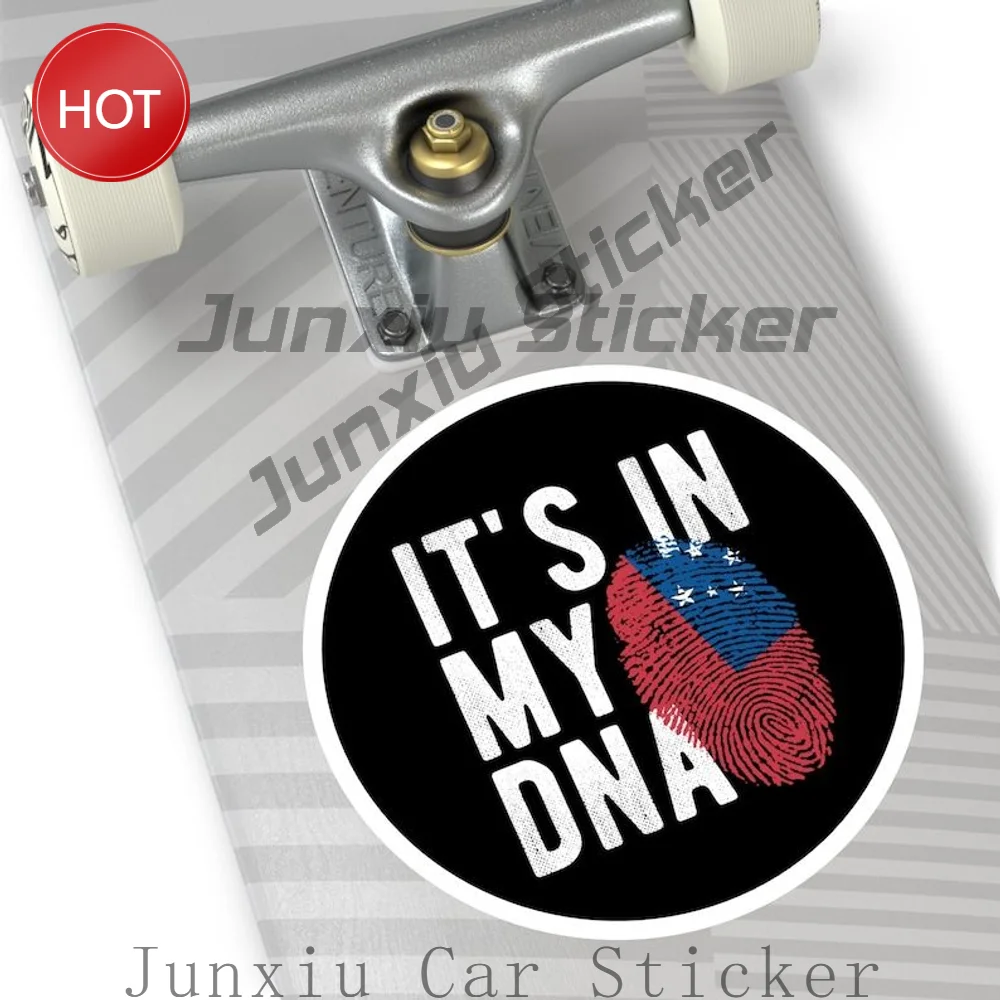 Samoa DNA Heritage Water Resistant PVC Sticker For Vehicle Window And Luggage Family Ancestry Theme Decoration Decal