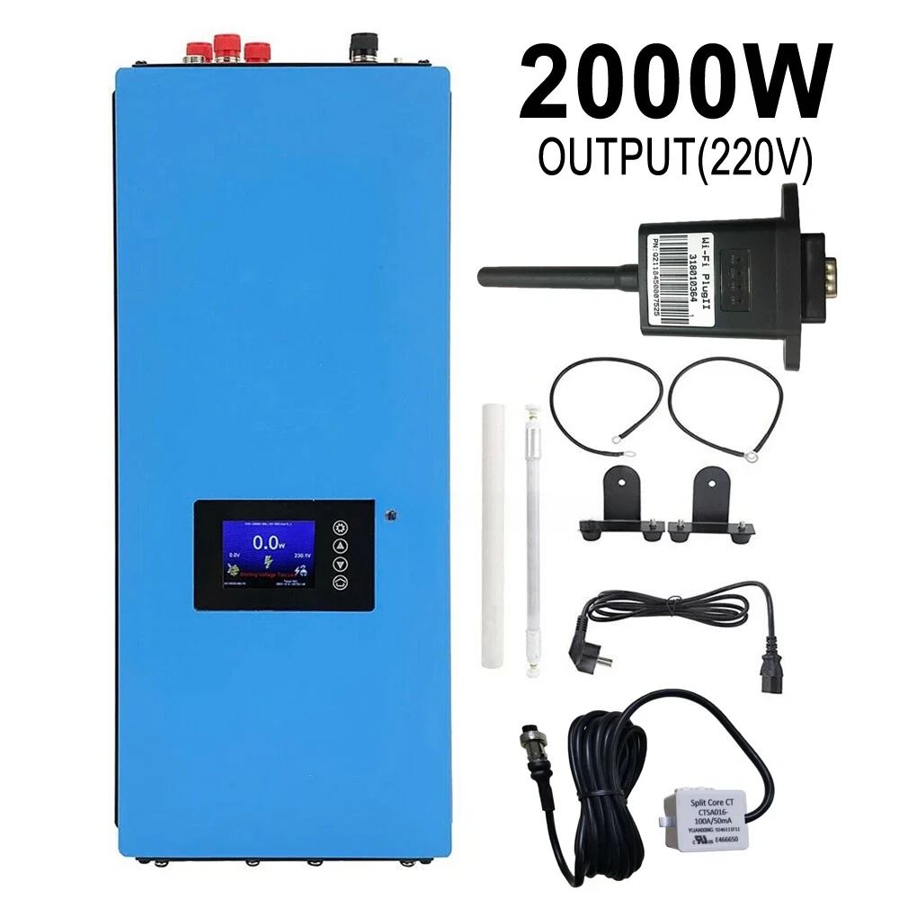 2000W wind energy grid-connected inverter connected to 48V AC fan with unloading resistor and WiFi anti-countercurrent function