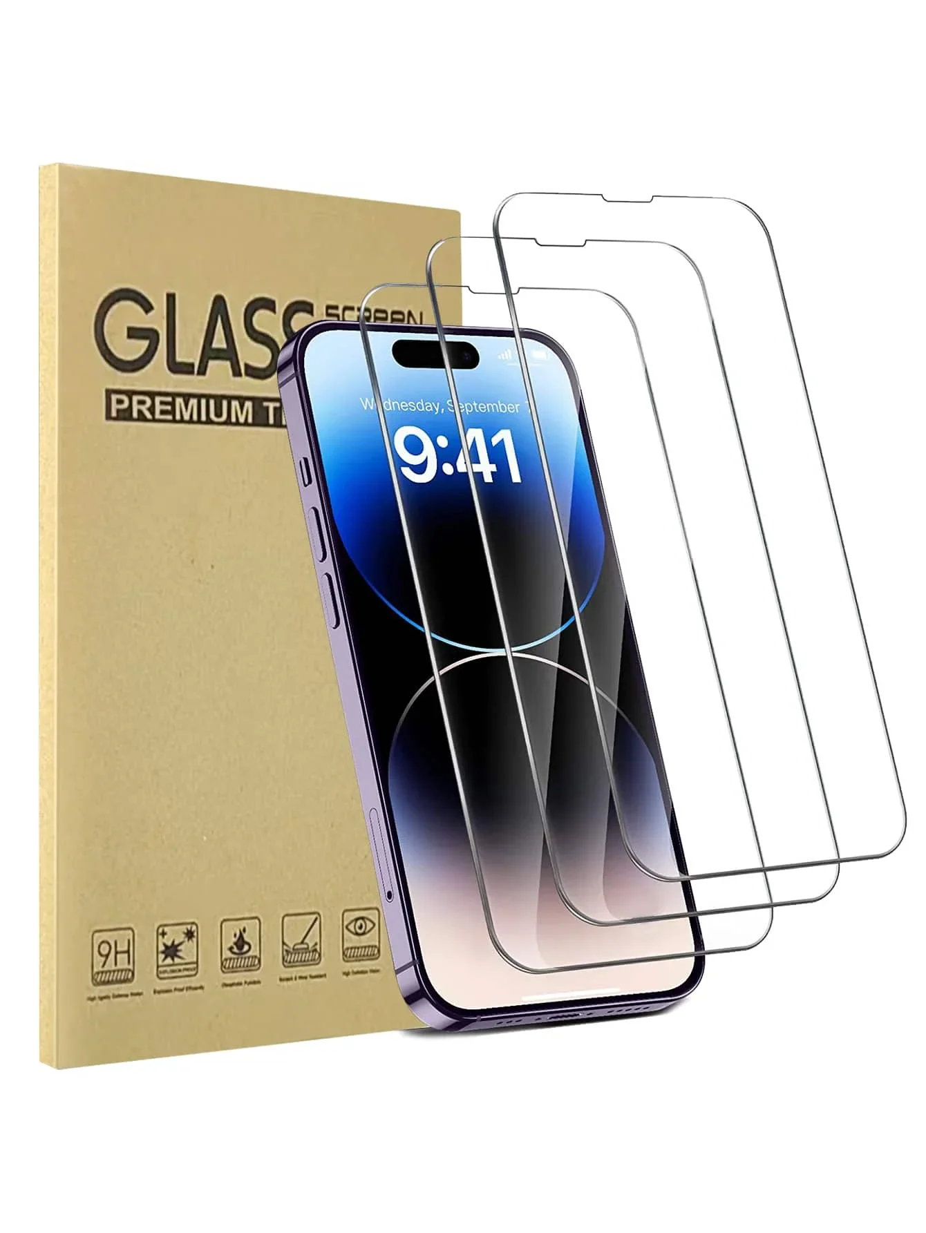 

3pcs/Pack High Definition Anti-Scratch Tempered Glass Screen Protector Compatible With IPhone 17, 17 Pro, 17 Pro Max, 16 Pro Max